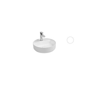 Infinity Tezgah Üzeri Lavabo 42 Cm Beyaz Extra Dekorsuz Delikli 10nf65042