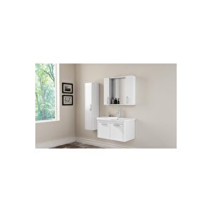 Note Smart 80 Cm Banyo Dolabı - Beyaz