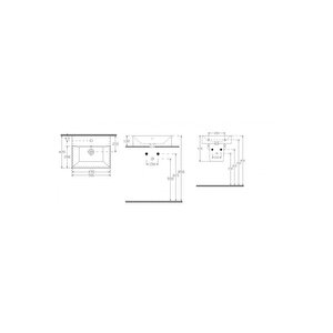Sistemaz Frame Yarım Ayaklı 50 Cm Lavabo