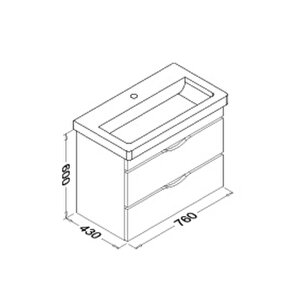 Isvea Neo 80 Cm Lavabo Dolabı Beyaz