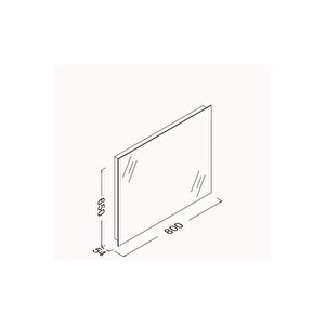 Isvea 80 Cm M3 Profil Çerçeveli Ledli Ayna (4 Kenarı Ledli)