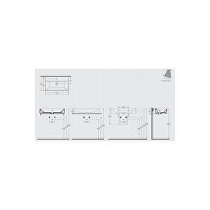 Sistema Z 70 Cm Lavabo