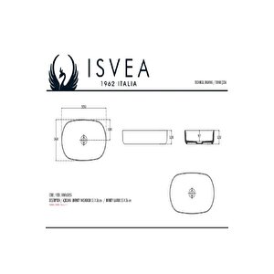 Isvea Infinity 55 Cm Tezgahüstü Lavabo-siyah