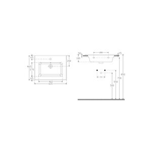 Sistemat Flat Lavabo 61 Cm