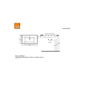 Linea 81 Cm Lavabo