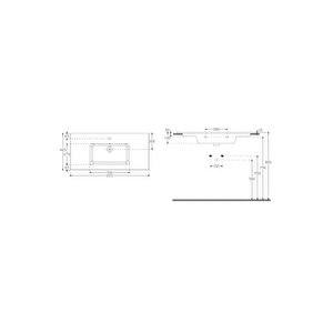Sistemat Flat Lavabo 101 Cm