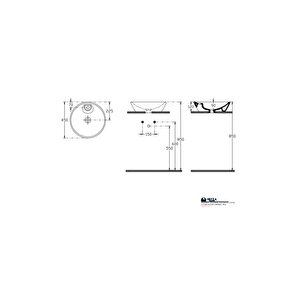 Sistemay Soft Tezgahüstü Lavabo 45 Cm Vizon