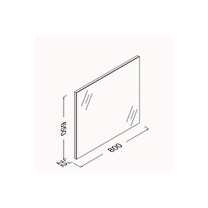Isvea 80 Cm M1 Düz Ayna