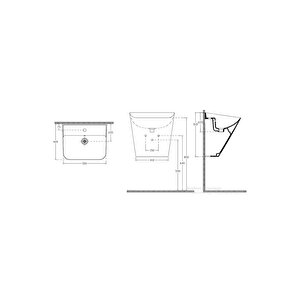 Sott Aqua Yarım Monoblok Lavabo