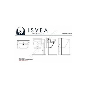 Isvea Sott'aqua 50 Cm Asma Monoblok Lavabo - Somon