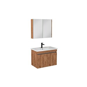 Isvea Trio 80 Cm Banyo Dolabı, Amalfi