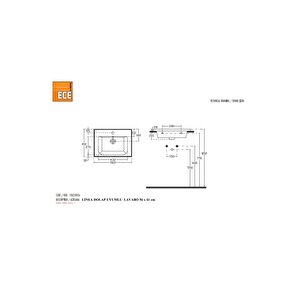 Linea 56 Cm Lavabo