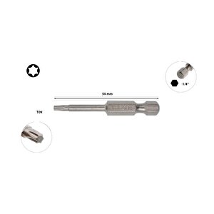 T9 X 50 Mm Torx Bits Uç Cb/823