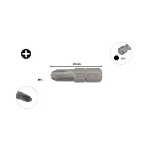 Ph3 X 25 Mm Yıldız Bits Uç Cb/253