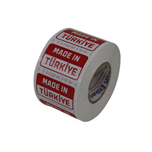 Made In Türkiye Baskılı Kuşe Etiket 50mm X 30mm 1000 Adet