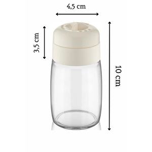 2 Adet 100 Ml Döner Kapaklı Cam Baharatlık Takımı Mit1090