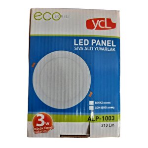 Yücel 3w Led Panel Eko Yuvarlak Günışığı 3000k