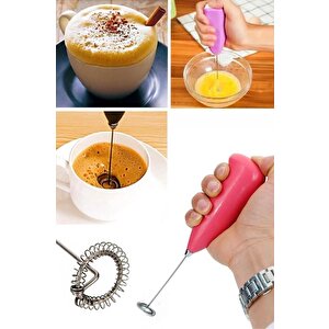 Pilli Mini Mixer Kahve Süt Köpürtücü Karıştırıcı Mit1084