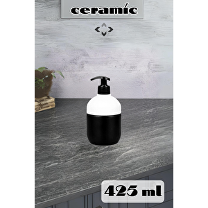 Ceramic 2 Adet Seramik 425 Ml Sıvı Sabunluk 2'li Banyo Sabunluk Seti Banyo Seti