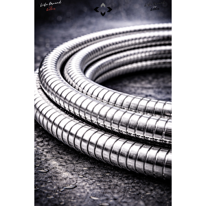 3 Fonksiyonlu Oval Krom Duş Başlığı ve Paslanmaz Duş Hortumu | Yüksek Basınçlı El Duşu Duş Seti