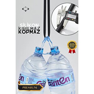 Black Shower Set Basınçlı 3 Kademeli Turbo Duş Başlığı 150 Cm Silikon Duş Hortumu Masajlı Duş Seti