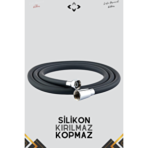 PURE SENSE Basınçlı Duş Seti 5 Fonksiyonlu Duş Başlığı ve Silikon Duş Hortumu Extra Güçlü Masajlı Tazyikli