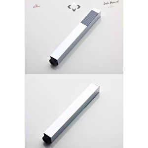 SQ-Stick Krom Kare Duş Başlığı El Duşu Duş Telefonu ABS üzeri Krom Kaplama Duş Başlığı