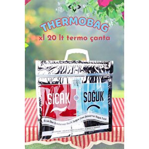 Thermobag Sıcak Soğuk Tutucu Termos Çanta Piknik Çantası Termoslu Piknik Sepeti Termal Çanta