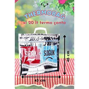 Thermobag Sıcak Soğuk Tutucu Termos Çanta Piknik Çantası Termoslu Piknik Sepeti Termal Çanta