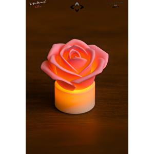 3’lü MİNİ LED Gül Desenli Dekoratif Gece Lambası Seti – Romantik Masa Aydınlatması & Hediyelik