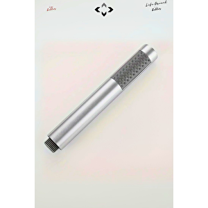 Stick-R KROM Duş Başlığı Yuvarlak Çubuk Duş Başlığı El Duşu Duş Telefonu