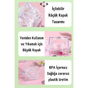 Soft Drink 500ml Süt Kutusu Tasarımlı Matara İçecek Taşıma Kutusu Suluk Kristal Mika Cam Değildir