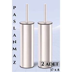 Ikili Paslanmaz Metal Akıllı Klozet Temizlik Fırçası Set