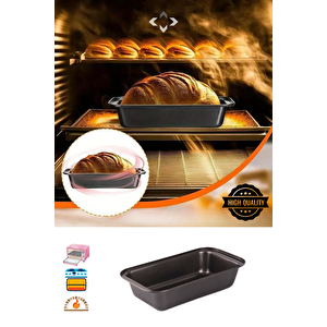 Karbon Çelik Baton Dikdörtgen Kek Ekmek Kalıbı Yapışmaz Ekmek Kalıbı Fırın Airfryer Fırın Kalıbı