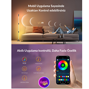 Rgb Akıllı Lambader Mobil Uygulama Kontrollü