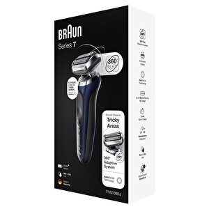 Braun Yeni Seri 7 B1000s Kablosuz Tıraş Makinesi, Autosense, 360° Flex, Easyclick, Islak & Kuru