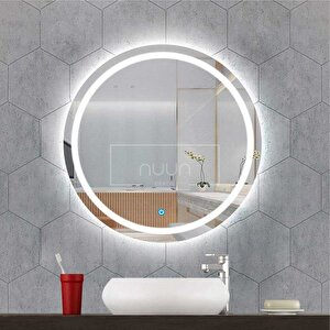 Dokunmati̇k Beyaz Ledli̇ Ayna (di̇mmer Özelli̇kli̇) 70x70 cm