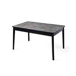 Safir Salon Açılır Yemek Mutfak Masası 90x145cm Gri
