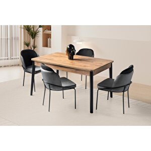 Safir Polo Salon Yemek Masa Sandalye Takımı 90x145
