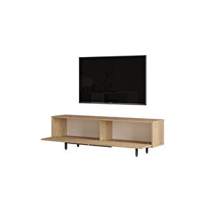 Leena Tv Ünitesi Orta Sehpa Konsol 3'lü Set Sepet-uv Baskı Jüt La20-su