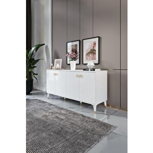 Simple Konsol Beyaz Gold