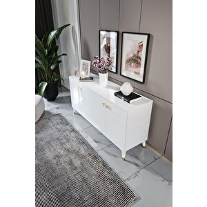 Simple Konsol Beyaz Gold