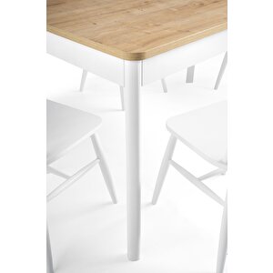 Safir Ada Salon Yemek Masa Sandalye Takımı 90x145