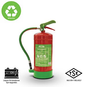 Ayg 6 Kg Bioversal Elektrikli Araçlar Ve Lityum-i̇yon Batarya (pil, Akü) Yangın Söndürme Cihazı