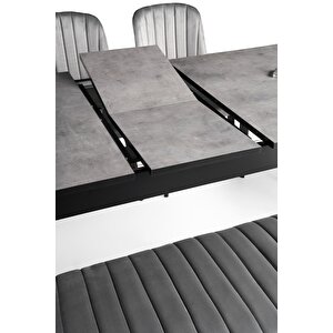 Safir Banklı Salon Yemek Masa Sandalye Takımı 90x145