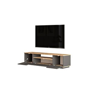 Delphin Tv Ünitesi Orta Sehpa 2'li Set Çam-antrasit Dlp17-aa