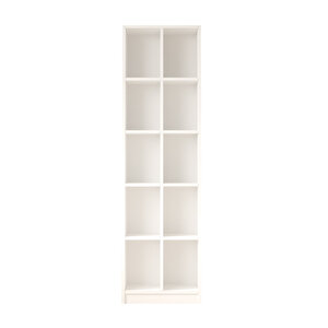 Robin Home Vera Geniş Kitaplık 10 Raflı 180cm Beyaz