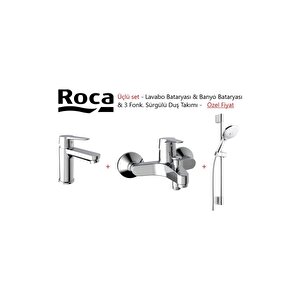Estaria 3'lü Banyo Seti - Banyo Batarya+lavabo Batarya+sürgülü El Duş Takımı