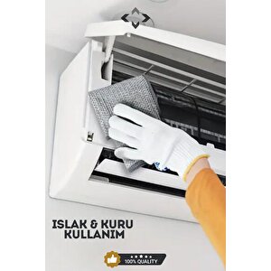 5 Adet Highqual Çok Amaçlı Inox Tel Temizlik Bezi Çizmez Bulaşık Bezi Iki Katmanlı Zor Kir Bezi Ipmo
