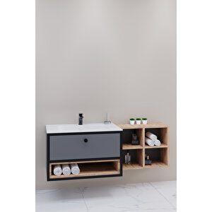 Espero 145 Cm Beyaz Lavabolu Alt Modül